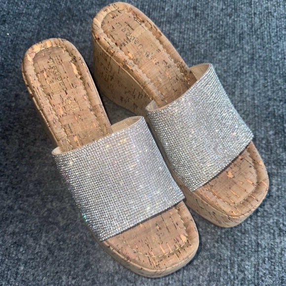 Steve Madden Rhinestone Platform Sandals - Picture 2 of 6